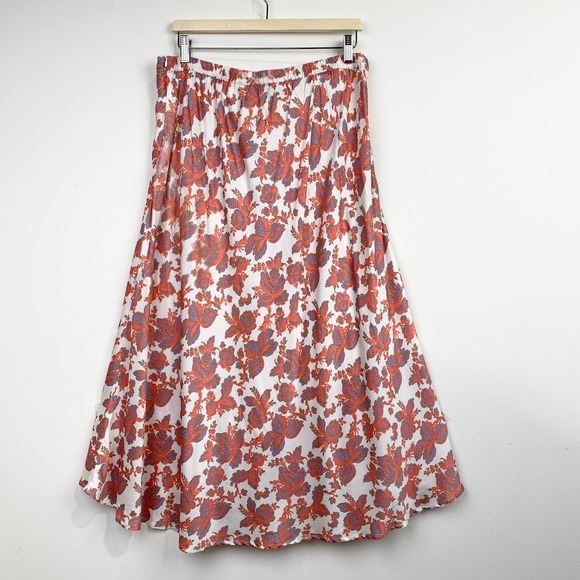 NWT Chloe Kristyn Skirts in Coral and White Size 1X - Picture 1 of 7